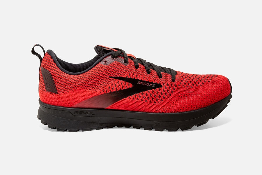 Zapatillas Running Brooks Revel 4 Hombre Rojas/Negras Comprar JXQZ31907